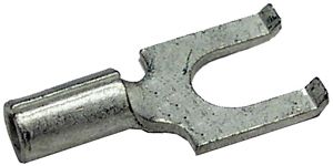 22-18 AWG #8 Non-Insulated Flanged Spade Connectors