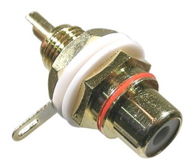 Gold RCA Jack Red Front H
