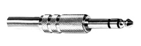 1/4" Stereo Plug Metal