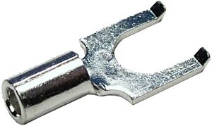 16-14 AWG #10 Non-Insulated Flanged Spade Connectors