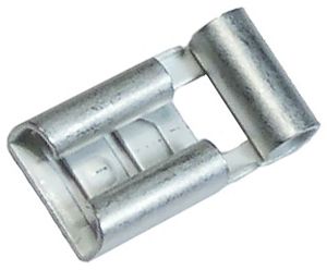 16-14 AWG .205 Non-Insulated Butted Flag Connectors