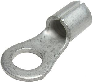 12-10 AWG 3/8" Non-Insulated Butted Ring Connectors
