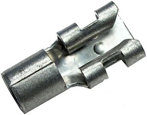 12-10 AWG .250 Non-Insulated Butted Female Quick Connectors
