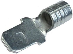 12-10 AWG .250 Non-Insulated Butted Male Quick Connectors