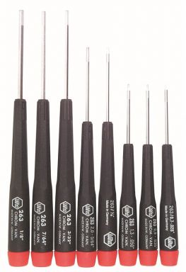 Precision Hex Inch 8Pc Set .028 - 1/8"