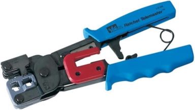 Ratchet Telemaster Modular Plug Crimp Tool