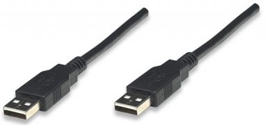 Hi-Speed USB Cable A Male / A Male, Black, 1.8 m (6 ft.)