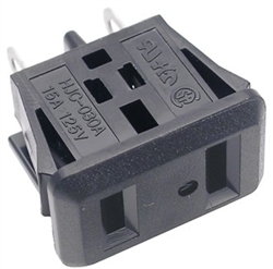 2-Wire Snap-In Receptacle 15A/125VAC