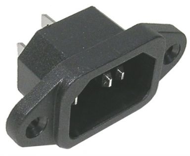 3-Wire Chassis Receptacle 10A/250VAC - 50/60Hz