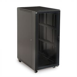 27U-Standard-19-inch-Vented-Rear-Door-Glass-Front-Door