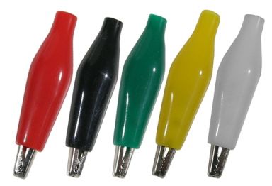 32mm Insulated Alligator Clips set (10)