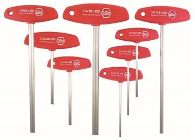 Classic Grip Hex  T-Handle Metric 8Pc Set 2.0-10mm