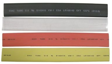 Heat Shrink Tubing 1/2" Assortment (2 pces each color)