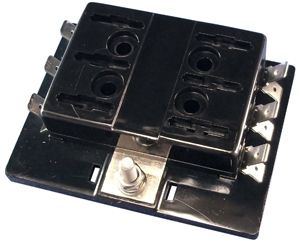 6 Way Fuse Block with Tab Terminals