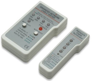 Multifunction Cable Tester RJ-45/RJ-11