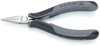 3522115ESD ESD Electronics pliers 115mm / 4.5" smooth jaw