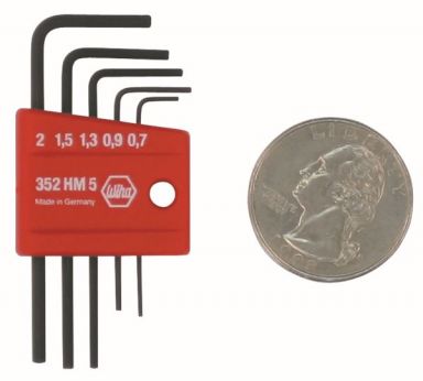 Mini L-Key Short Hex Metric Set .7-2.0