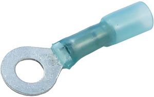 16-14 AWG 3/8" Crimp-Solder-Seal Ring Connectors