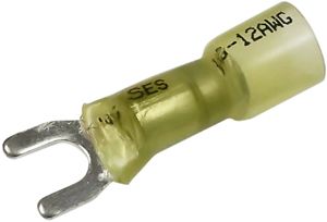 12-10 AWG Crimp-Solder-Seal Spade Connector