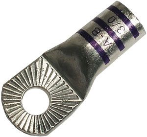 3/0 AWG 3/8" Single Barrel Stackable Lug