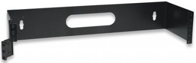 19"" Hinged Wall Bracket, 2U Black