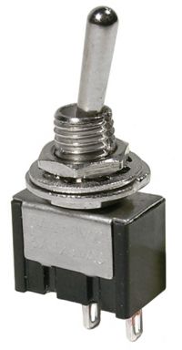 Economy Sub-Miniature Toggle Switch SPST On-Off 5A @ 125VAC