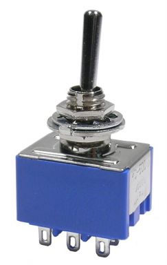 Standard Sub-Miniature Switch 3PDT On-Off-On 6A @ 125VAC