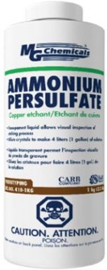 Ammonium Persulfate (Copper Etchant), 1 kilogram (2.2 lbs.) crystals