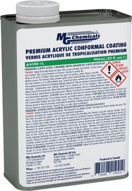Premium Acrylic Lacquer Conformal Coating, 945 mL (32 fl. oz)