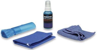 LCD Mini Cleaning Kit Alcohol-free, Includes Cleaning Solution, Brush, Microfiber Cloth and Carrying