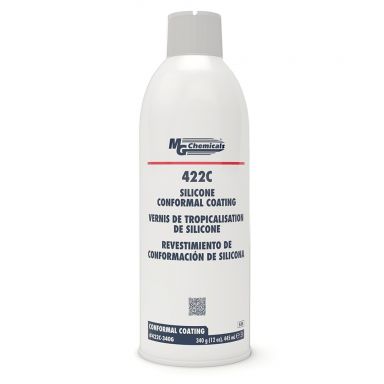 422C-340G - Conformal Coating - Silicone, With UV Indicator, Aerosol 340g, 445ml (12 oz)