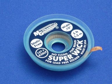 Lead Free Super Wick w/ No Clean Flux, Size No.(4), Width(.10"), Colour Code(Blue), Length(1.5M)