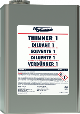 4351-4L - Thinner 1,  Liquid 3.78 L (1 gal)