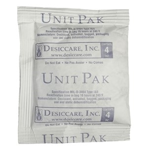 Desiccant in Tyvek Pouch, 4 Unit, 500/Drum