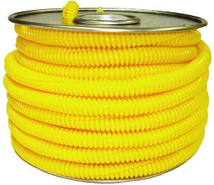 1/4" Yellow Convoluted Split Loom