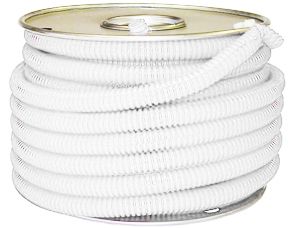1/2" White Convoluted Split Loom