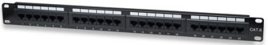 Cat6 Patch Panel 24-Port, UTP, 1U