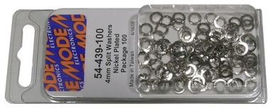 Nickel Plated Internal Star Lockwasher (Metric) 4mm Size