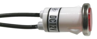 Incandescent Indicator 12VDC Red Lens