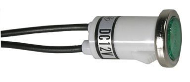 Incandescent Indicator 12VDC Green Lens