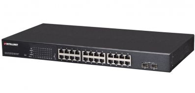 24-Port PoE+ Web-Managed Gigabit Ethernet Switch with 2 SFP Ports