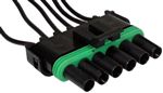 6 Cavity Weather Pack Tower Pigtails (1 pc)