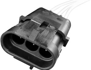 3 Cavity Weather Pack Shroud Pigtails