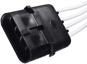 14 AWG 4 Cavity  Shroud Weather Pack Pigtails