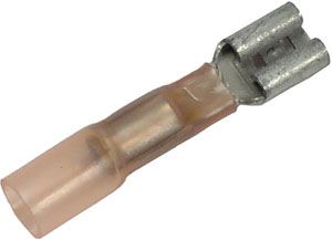 20-18 AWG .250 Female Crimpless Solder-Shrink Quick Connectors
