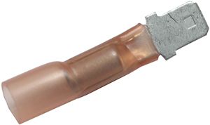 20-18 AWG .250 Male Crimpless Solder-Shrink Quick Connectors