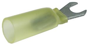 12-10 AWG #10 Crimpless Solder-Shrink Spade Connectors