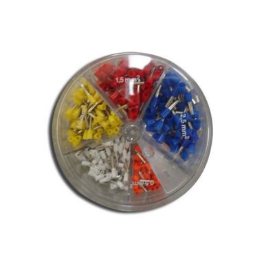 Wire Ferrule Assortment Pack..22,20,18,16,and 14 AWG Insulated
