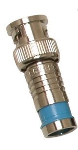 BNC Connector for RG6 Quad - 50 Pk