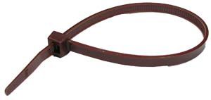 4" Miniature 18 lb. Cable Ties - Brown